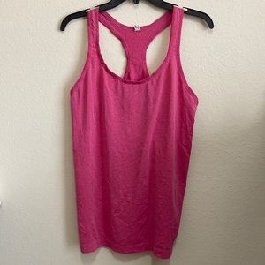 Underarmour pink heat gear fitted tank size L